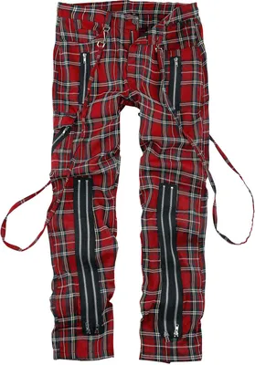 Produktbild von Banned Alternative Stoffhose Herren Avengence Check rot XL