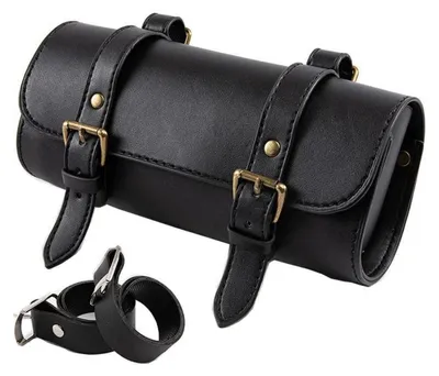 Obrázek produktu pro Motocyklová brašna na sedlo, mini, z umělé kůže, univerzální, 22,5 cm