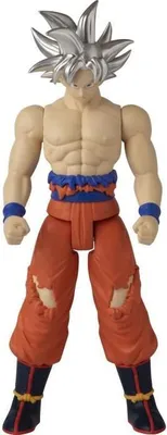 Image de Figurine Limit Breaker Ultra Instinct Goku, 30 cm, Articulée, Dragon Ball Super, Orange Bleu Gris