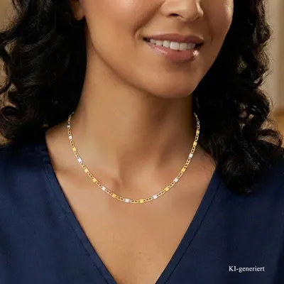 Produktbild von Damen Collier echt Gold 333 (8 kt) bicolor