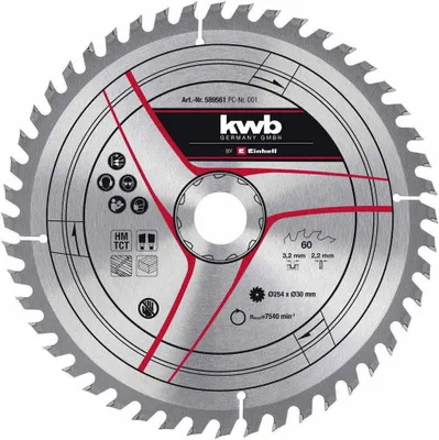 Image de Lame de scie 250x30x3,2mm 48 dents