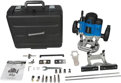 Produktbild von Oberfräse 2050 W inkl. Spannzangen 1/2 Zoll, 1/4 Zoll, 8 mm, 10 mm, 12 mm und Koffer
