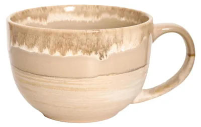Immagine prodotto di Tazza in Vetroceramica grande, 700 ml, con manico, color marrone-grigio