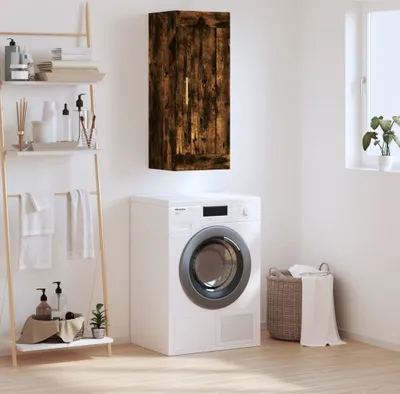 Produktbild von vidaXL Wandschrank Räuchereiche 34,5x34x90 cm Holzwerkstoff