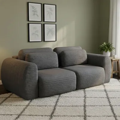 Immagine prodotto di Golgi - Divano Letto 2 Posti, 266x121 cm Grigio, Contenitore