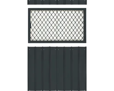 Obrázek produktu pro Globel Industries boční okno "124 x 75" pro přístřešky Globel Industries "Skillion" "Dream" a "Lean-To" antracit 124 x 75 cm