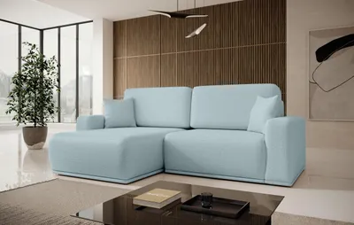 Produktbild von FurMeb24 ECKSOFA FLOUD - 250 x 160 cm aragon 70 - mit schlaffunktion und bettkasten - linke seite