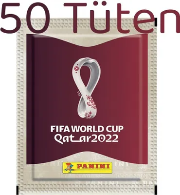 Obrázek produktu pro Sběratelské samolepky Panini World Cup 2022 Qatar - 50 sáčků