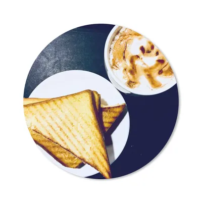 Produktbild von MuchoWow® Mauspad Mousepad Ein gutes Frühstück mit einem Sandwich 20x20 cm - Mousepads - Maus Mat - Pad - Mausunterlage - Schreibtischmatte