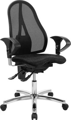 Produktbild von Bürostuhl Drehstuhl Schreibtischstuhl Topstar Sitness 15 chrom schwarz