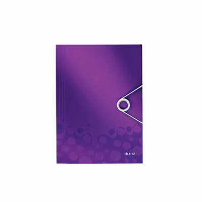 Produktbild von Leitz Eckspannermappe WOW 45990062 DIN A4 3Klappen PP violett