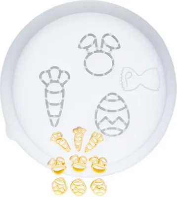 Produktbild von Matrize POM Ostern (Osterhase+Möhre+Osterei) für Philips Pastamaker Avance / 7000er