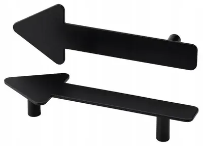 Produktbild von IKEA JARNSPARV Möbelgriff Schwarzer Pfeil 2 Stück