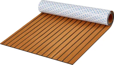 Produktbild von Bootsboden, EVA-Schaum-Bootsdeck, 2400 x 900 x 6 mm, rutschfester, selbstklebender Bodenbelag, 21600 cm² großer Meeresteppich für Boote, Yachten, Pontons, Kajakdecks