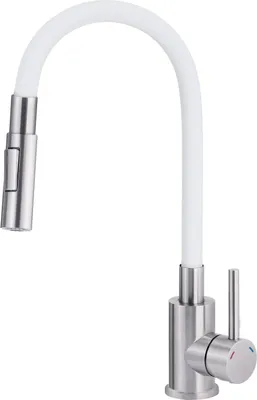 Immagine prodotto di Kitchen faucet with bent spout - 2 types of spray