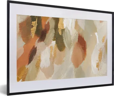 Produktbild von MuchoWow® Gerahmtes Poster Kunst - Farbe - Rot 60x40 cm - Poster mit Schwarzem Bilderrahmen Wandposter Rahmen Foto Bilder - Schlafzimmer - Plakat in Rahmen - Drucken