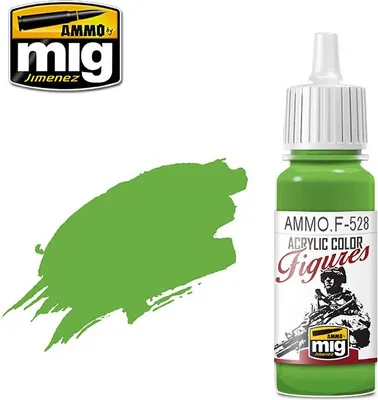 Produktbild von Acrylfarbe AMMO.F-528 PURE GREEN 17ml, wasserlöslich, geruchlos, ungiftig, für Pinsel und Airbrush
