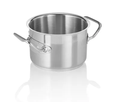 Zdjęcie produktu dla Profesjonalny garnek ze stali nierdzewnej Garnek do smażenia z pokrywką, 2,0 l, Ø x wys.: 16 x 11,5 cm