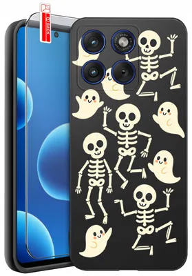 Zdjęcie produktu dla Etui Do Motorola Edge 70 | Wzory | Silikonowe Matt Case + Szkło 9H