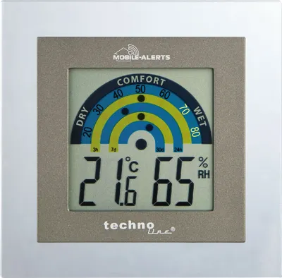 Zdjęcie produktu dla Mobile Alerts MA10230, klimat wewnętrzny, temperatura, wilgotność, transmisja do smartfona (bezpłatna aplikacja MOBILE ALERS)