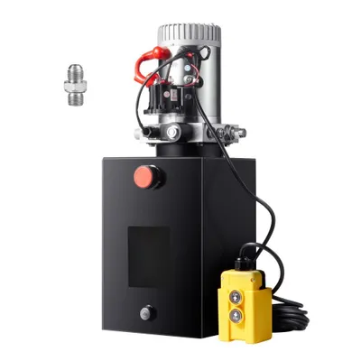 Obrázok produktu pre Hydraulické čerpadlo 12 V - 1600 W hydraulický agregát - ručné čerpadlo - nádoba 5 gal - pre výťahy a vysokozdvižné vozíky