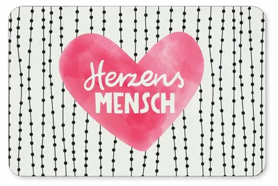 Produktbild von Frühstücksbrettchen aus Resopal - Herzensmensch