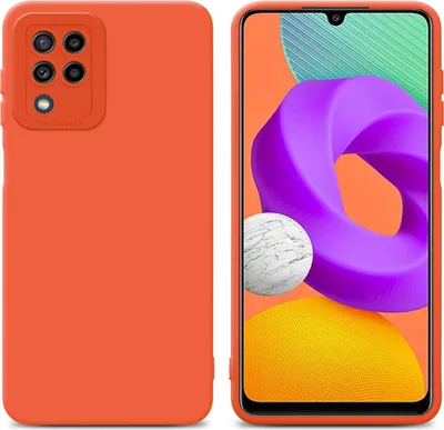 Obrázok produktu pre Cadorabo Puzdro pre Samsung Galaxy M22 / M32 4G Ochranný kryt v oranžovej farbe TPU Silikónový kryt