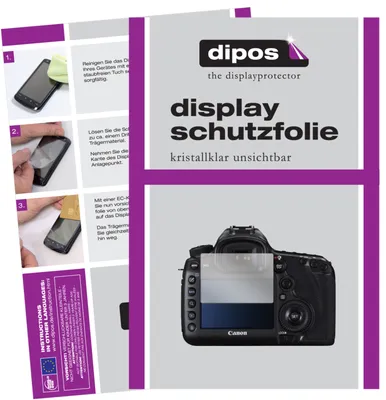 Produktbild von 2x Schutzfolie für Canon EOS 5DS R klar Displayschutzfolie Folie Display Schutz dipos