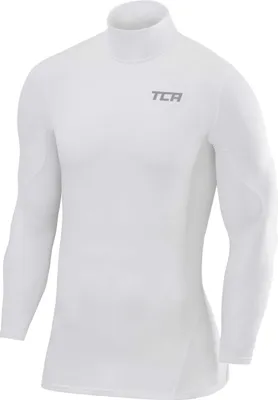 Produktbild von TCA Herren SuperThermal Baselayer Langarmshirt, Kompressionshirt mit Stehkragen - Weiss, XXL