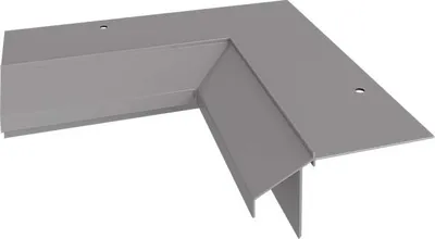 Produktbild von Renoplast Aluminium Traufprofil K10R Harzböden, Innenecke 90°, Grau