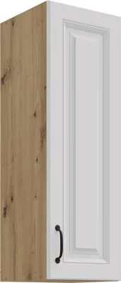 Produktbild von Hängeschrank 30 cm Stilo Weiß + Eiche Artisan Küchenzeile Küchenblock Küche Landhaus Höhe 90 cm
