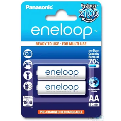 Produktbild von Panasonic eneloop Standard Akku AA 2er-Blister BK-3MCCE/2B und 1x AccuCell AccuSafe