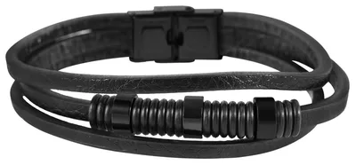 Produktbild von Akzent Armband aus Echtleder und Edelstahl