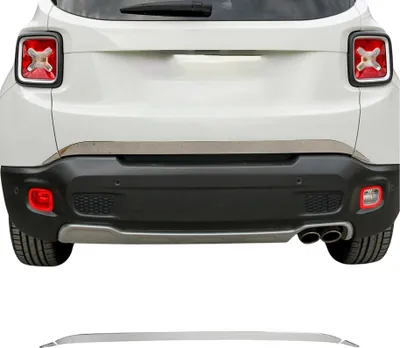 Image de Garniture de Hayon Coffre pour Jeep Renegade 2019-2021 acier inox 3 Pcs