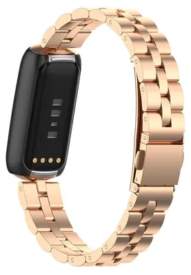 Produktbild von By Qubix passend für Fitbit Luxe - Edelstahl-Gliederarmband - Roségold
