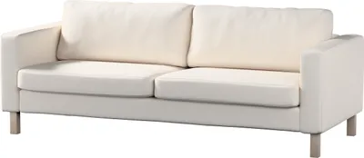 Produktbild von Dekoria Bezug für Karlstad 3-Sitzer Sofa nicht ausklappbar, kurz, hellbeige, Bezug für Karlstad