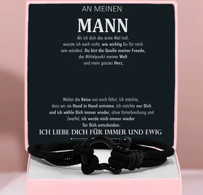 Produktbild von An meinen Mann - Herrenarmband Edelstahl - LUCIAN_NAUTICROPE