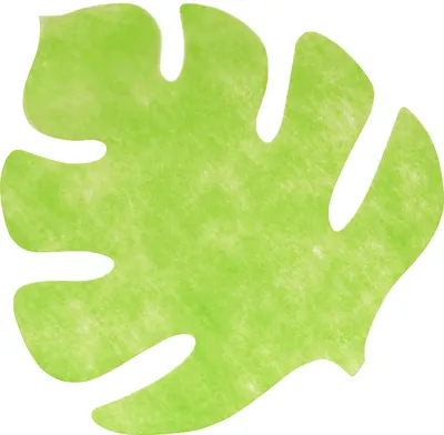 Image de Set de quatre feuilles vertes en feutre - taille unique