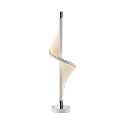 Produktbild von Lucande LED-Tischlampe Edano, 60 cm, weiß, Textil, dimmbar