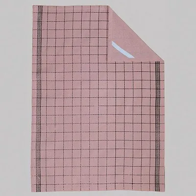 Image de Unyqoos® - Lot de 2 torchons de cuisine - Coton, motif à carreaux rose, 40 x 70 cm, absorbants, lavables jusqu'à 60 °C