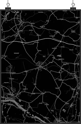 Produktbild von Mr. & Mrs. Panda Bild Schwarzenbek DIN A2 - Geschenk, drucke, Plakat, Wandbild, Stadt, wanddeko, Dorf Karte Landkarte Map Stadtplan, Deko