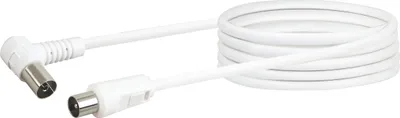 Produktbild von Schwaiger Antennenkabel 75 dB m. Winkel 3,0m Weiß
