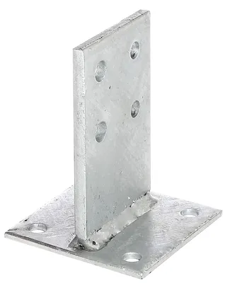 Produktbild von Alberts T-Pfostenträger zum Aufschrauben feuerverzinkt Steggröße 130 x 80 mm