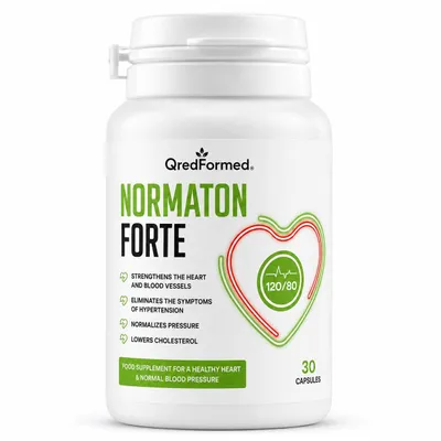 Zdjęcie produktu dla NORMATON FORTE – Codzienne wsparcie dla zdrowia serca i układu krążenia – 30 kapsułek