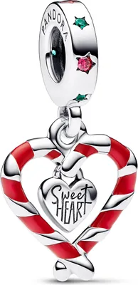 A close-up studio shot of a Pandora charm.