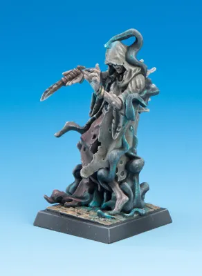 Produktbild von Spielfigur Desvio Dimensionis aus Metall unbemalt für Freebooters Fate, inkl. Base