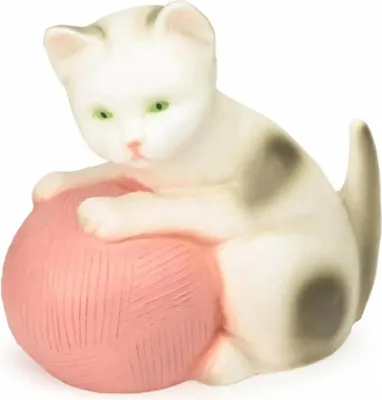 Produktbild von Egmont Toys Heico Lampe Katze mit Wollknäuel rosa 24x23 cm