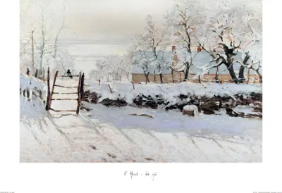Produktbild von Claude Monet Kunstdruck Bild - Die Elster, 1868-69 (60 x 80 cm)