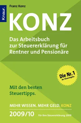 Immagine prodotto di Konz: Das Arbeitsbuch zur Steuererklärung für Rentner und Pensionäre