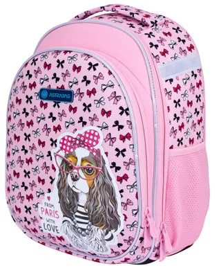 Produktbild von ASTRA AS1 Schulranzen Schulrucksack Schultasche HUND rosa bunt leicht Kinder Mdchen